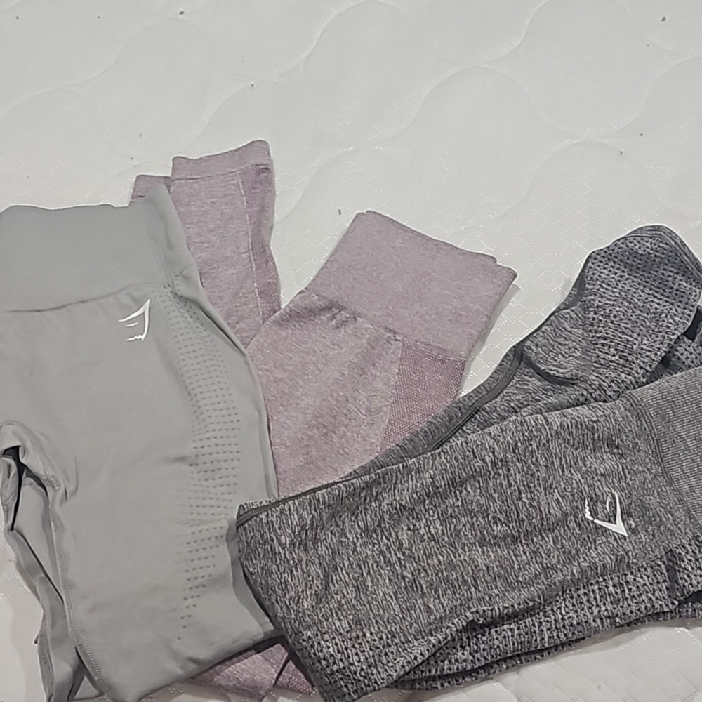 3 gymshark leggings